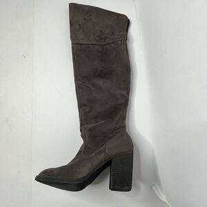 Not Rated Andra Brown Faux Suede Over The Knee Boots